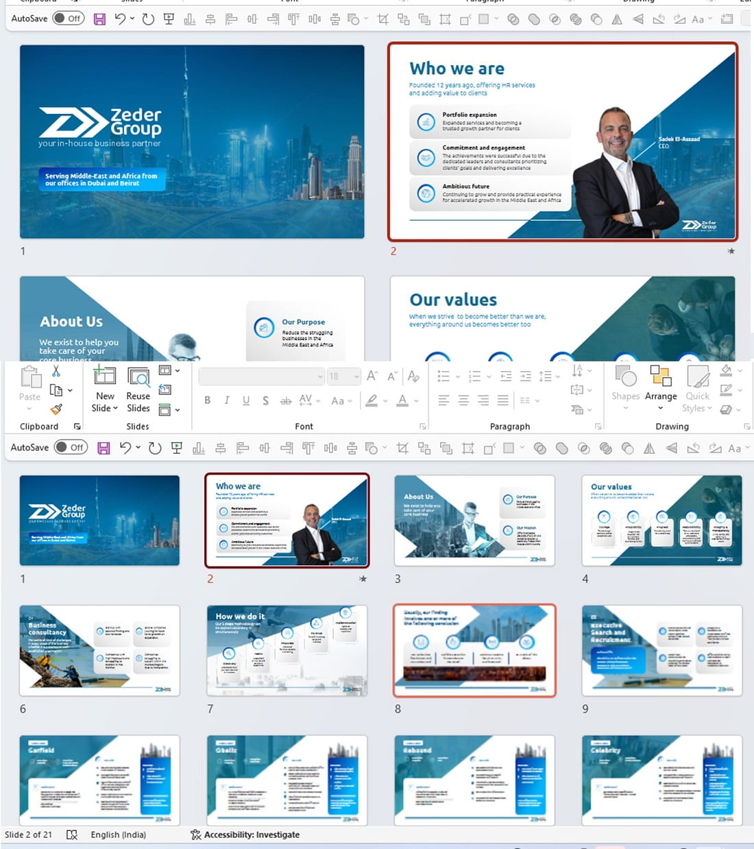 Presentation companies